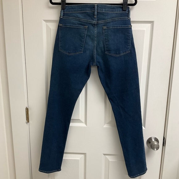 Frame Le Garcon Womens Size 26 Slouchy Dark Wash Mid Rise Boyfriend Jeans - Picture 3 of 11